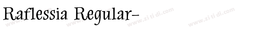 Raflessia Regular字体转换